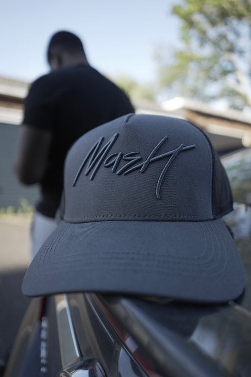 Signature Trucker Cap — Charcoal